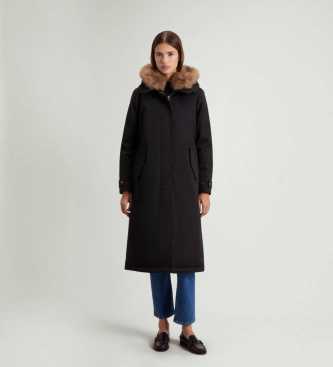 parkas med konstpäls