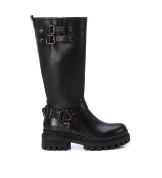 Xti para mujer. 14300501-NEGRO Botas 143005 Negro (38), Plano, Cremallera, Casual
