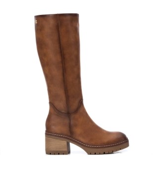 Xti para mujer. 14336703-CAMEL Botas 143367 Marrón (36), 5 a 8cm, Cremallera, Casual