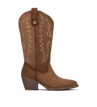 Xti para mujer. 14610201-TAUPE Botas 146102 taupe (36), 5 a 8cm, Cremallera, Casual