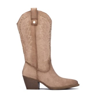 Xti para mujer. 14610202-BEIGE Botas 146102 beige (36), 5 a 8cm, Cremallera, Casual