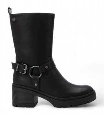 Xti para mujer. 143369 Botines 143369 negro (39), 5 a 8cm, Cremallera, Casual