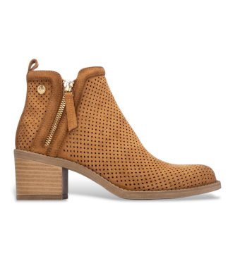 Xti para mujer. 14503501-CAMEL Botines 145035 marrón (41), 5 a 8cm, Cremallera, Casual