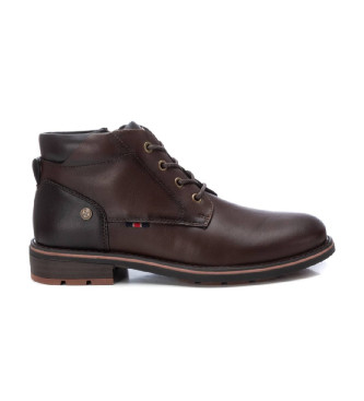 Xti para hombre. 14292502-MARRON Botines 142925 marrón (40), Plano, Cremallera, Casual