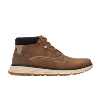 Xti para hombre. 14462203-CAMEL Botines 144622 marrón (42), Plano, Cremallera, Casual