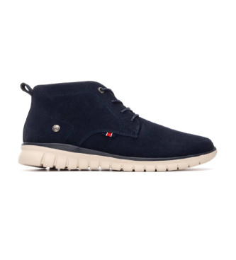 Xti para hombre. 14467502-NAVY Zapatillas 144675 marino (45), Negro, Plano, Cordones, Casual
