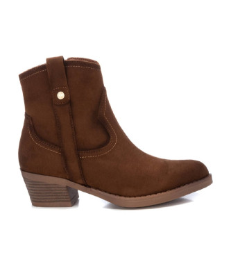 Xti para mujer. 14203901-CAMEL Botines 142039 marrón (36), 3 a 5cm, Cremallera, Casual