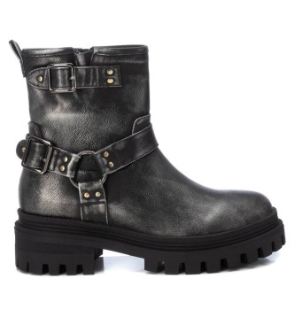 Xti para mujer. 14300603-PLOMO Botines 143006 plateado (36), Plata, Plano, Cremallera, Casual