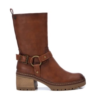 Xti para mujer. 14336903-CAMEL Botas 143369 marrón (38), 5 a 8cm, Cremallera, Casual