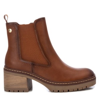 Xti para mujer. 14337002-CAMEL Botines 143370 marrón (35), 5 a 8cm, Cremallera, Casual