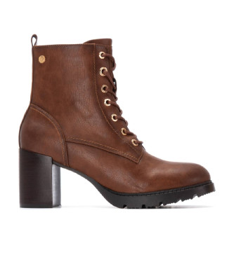 Xti para mujer. 14429802-CAMEL Botines 144298 marrón (37), 5 a 8cm, Cremallera, Casual