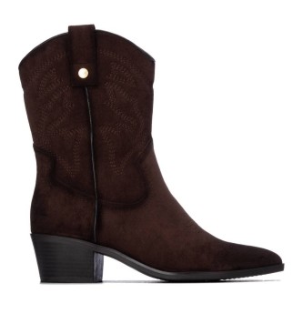 Xti para mujer. 14430704-MARRON Botines 144307 marrón (36), 3 a 5cm, Ninguno, Casual