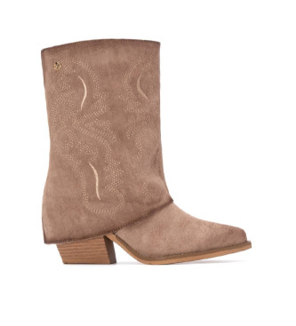 Xti para mujer. 14447001-BEIGE Botas 144470 marrón (41), 3 a 5cm, Ninguno, Casual