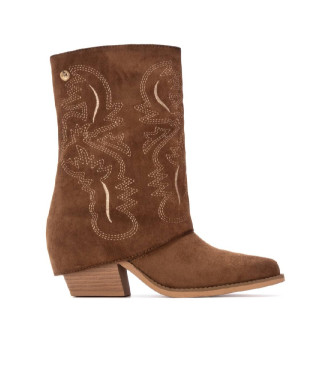 Xti para mujer. 14447002-CAMEL Botas 144470 marrón (36), 3 a 5cm, Ninguno, Casual
