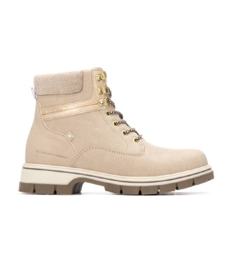 Xti para mujer. 14463102-BEIGE Botines 144631 beige (40), Plano, Cremallera, Casual