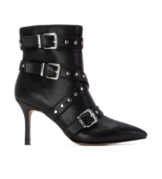 Xti para mujer. 14464901-NEGRO Botines 144649 negro (39), 5 a 8cm, Cremallera, Casual