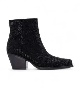 Xti para mujer. 14467002-NEGRO Botines 144670 negro (39), 3 a 5cm, Cremallera, Casual