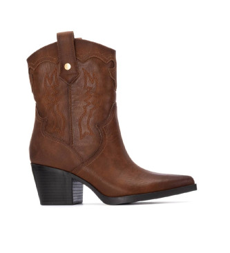 Xti para mujer. 14471802-CAMEL Botas 144718 marrón (36), 3 a 5cm, Cremallera, Casual