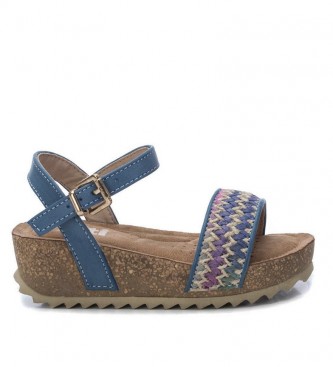 Xti Kids para niño. Sandalias 057096 azul -Altura plataforma: 4cm- Xti Kids para niño. Sandalias 057096 azul -Altura plataforma: 4cm-