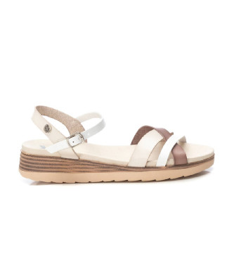 Xti para mujer. 14284803-HIELO Sandalias 142848 blanco (41), 3 a 5cm, Hebilla, Casual