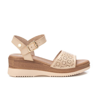 Xti för kvinnor. 14385005-HIELO Sandaler 143850 vit (41), 3 till 5 cm, Spänne, Casual