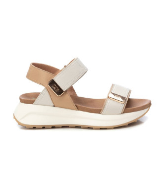 Xti para mujer. 14387403-BEIGE Sandalias 143874 beige (38), 3 a 5cm, Velcro, Casual