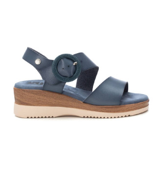 Xti para mujer. 14394404-JEANS Sandalias 143944 azul (40), 3 a 5cm, Hebilla, Casual