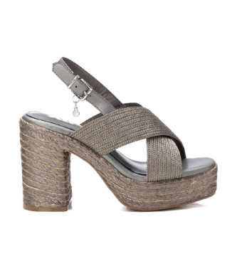 Xti -PLOMO Sandalias plateado