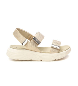 Xti para mujer. 14407309-ORO Sandalias 144073 dorado (40), 3 a 5cm, Velcro, Casual