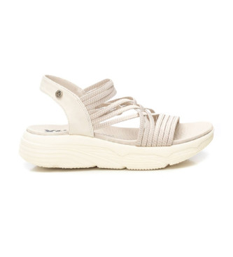 Xti para mujer. 14410001-HIELO Sandalias 144100 blanco (38), Tela, 3 a 5cm, Ninguno, Casual