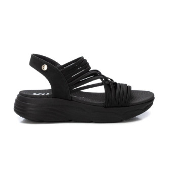 Xti para mujer. 14410004-NEGRO Sandalias 144100 negro (35), Tela, 3 a 5cm, Ninguno, Casual
