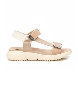Xti para mujer. 14411202-BEIGE Sandalias 144112 beige (36), 3 a 5cm, Velcro, Casual
