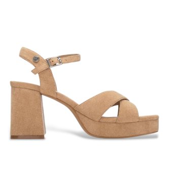 Xti para mujer. 13064802-BEIGE Sandalias 130648 marrón (41), 5 a 8cm, Hebilla, Casual