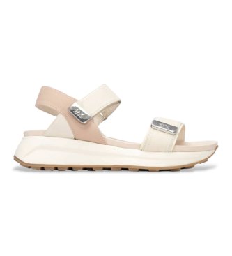 Xti för kvinnor. 14387413-ARENA Sandaler 143874 beige (41), Karta, Kardborreband, Casual, Deportivo