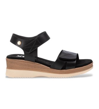 Xti para mujer. 14409903-NEGRO Sandalias 144099 negro (36), 1 a 3cm, Velcro, Casual, Deportivo