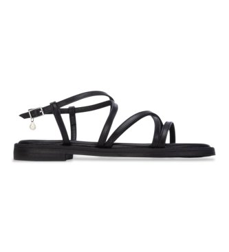 Xti för kvinnor. 14530202-NEGRO Sandaler 145302 svart (40), 1 till 3 cm, Spänne, Casual