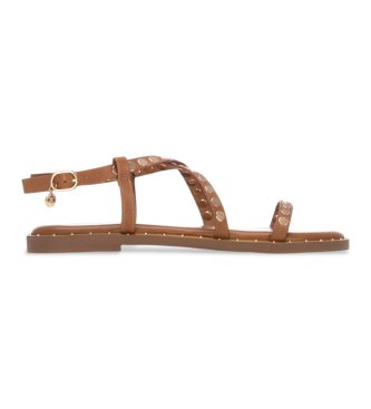 Xti för kvinnor. 14535702-CAMEL Sandaler 145357 brun (39), Karta, Spänne, Casual, Deportivo