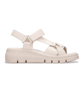 Xti för kvinnor. 14539803-HIELO Sandaler 145398 off-white (37), Vit, 5 till 8 cm, Kardborreband, Casual, Deportivo