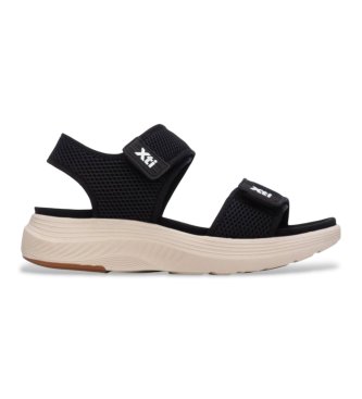 Xti para mujer. 14540103-NEGRO Sandalias 145401 negro (39), Tela, Plano, Velcro, Casual, Deportivo