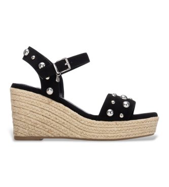 Xti para mujer. 14545402-NEGRO Sandalias 145454 negro (38), 8 a 10cm, Ante, Hebilla, Casual, Deportivo