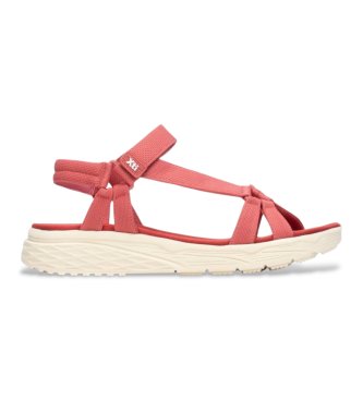 Xti para mujer. 14546306-CORAL Sandalias 145463 rojo (37), Tela, Plano, Velcro, Deportivo
