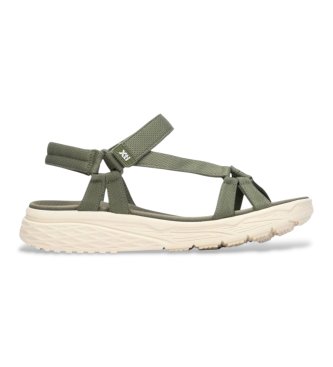 Xti para mujer. 14546304-KAKI Sandalias 145463 verde (37), Tela, Plano, Velcro
