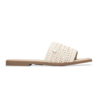 Xti för kvinnor. 14547702-HIELO Sandaler 145477 off-white (39), Vit, Tyg, Karta, Ingen, Casual, Deportivo