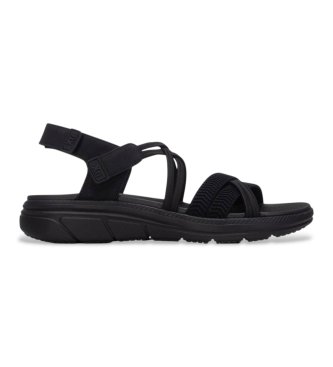 Xti para mujer. 14548102-NEGRO Sandalias 145481 negro (39), Tela, Plano, Velcro, Casual, Deportivo