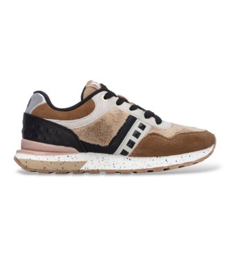 Xti para mujer. 14611001-BEIGE Zapatillas 146110 marrón (36), Plano, Cordones, Casual
