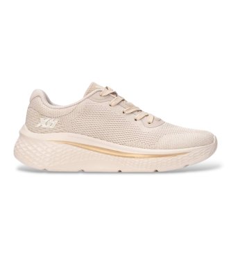 Xti para mujer. 14612002-BEIGE Zapatillas 146120 beige (36), Tela, Plano, Cordones, Casual