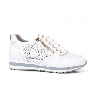 Xti para mujer. 04432001-BLANCO Zapatillas 44320 blanco (38), Plano, Cordones, Casual