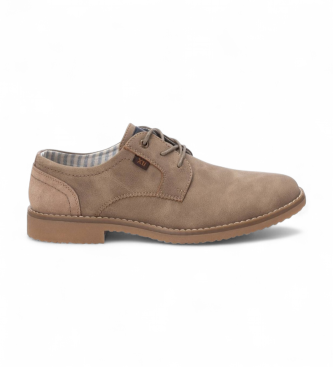 Xti para hombre. 14252801-TAUPE Zapatos 142528 marrón (43), Plano, Cordones, Casual