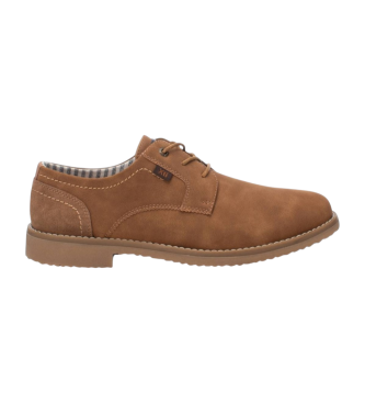 Xti para hombre. 14252803-CAMEL Zapatos 142528 marrón (40), Plano, Cordones, Casual