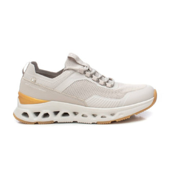 Zapatillas 144049 beige (44), Tela, Plano, Cordones, Casual